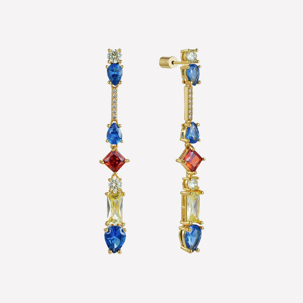 Drop Statement Earrings for women-swarovski crystal drop earrings bridal 