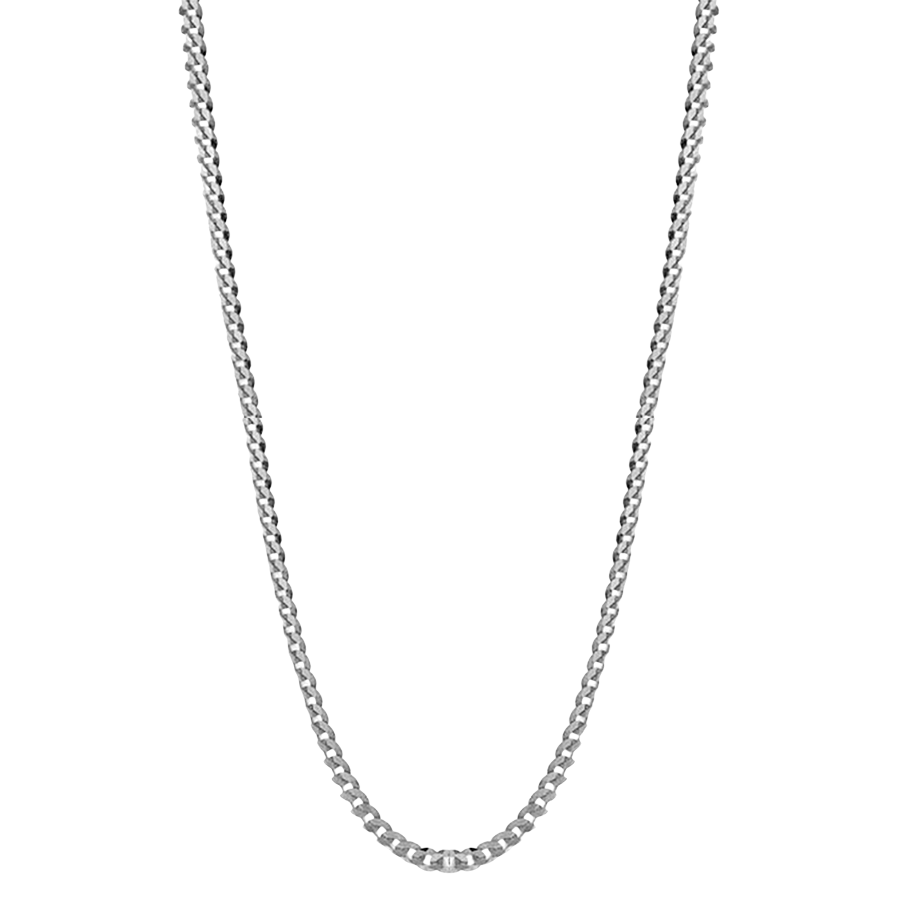 Alisa Curb Chain Silver Necklace I Bonheur Jewelry –