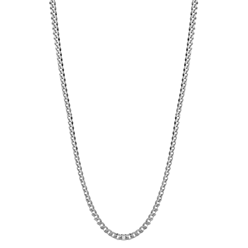 Curb Chain Silver Necklace- granddaughter necklace from nana