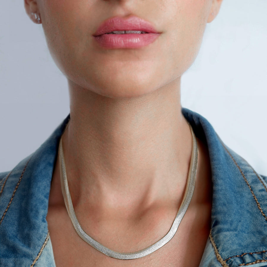 Diamond Cut Silver Chain for Women- best necklaces for girlfriend