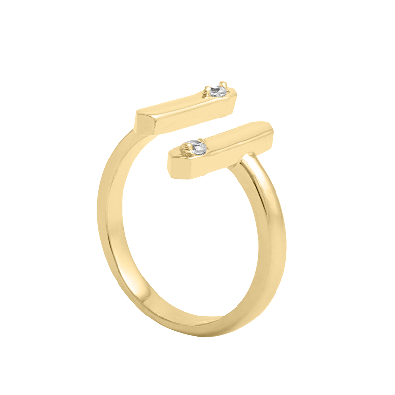 Swarovski Crystal OPEN ENDED RING For Women-simplistic rings for my wife