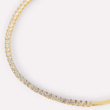 Swarovski Crystal Half Tennis Necklace-push present necklace for women