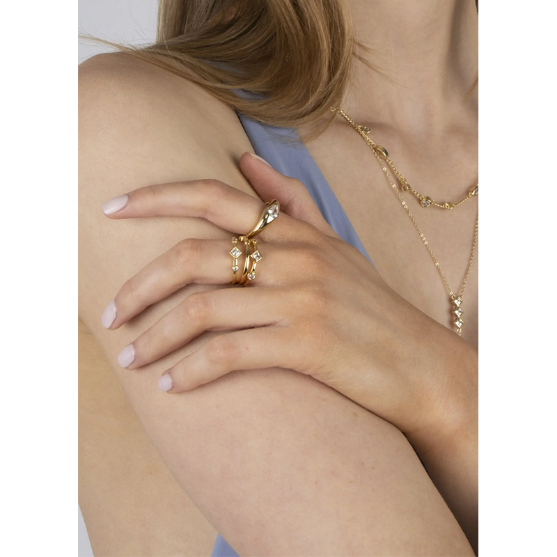  Pear Shape Ring-brass rings jewelry