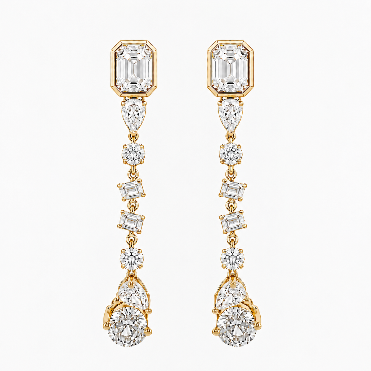 Celeste Crystal Drop Earrings