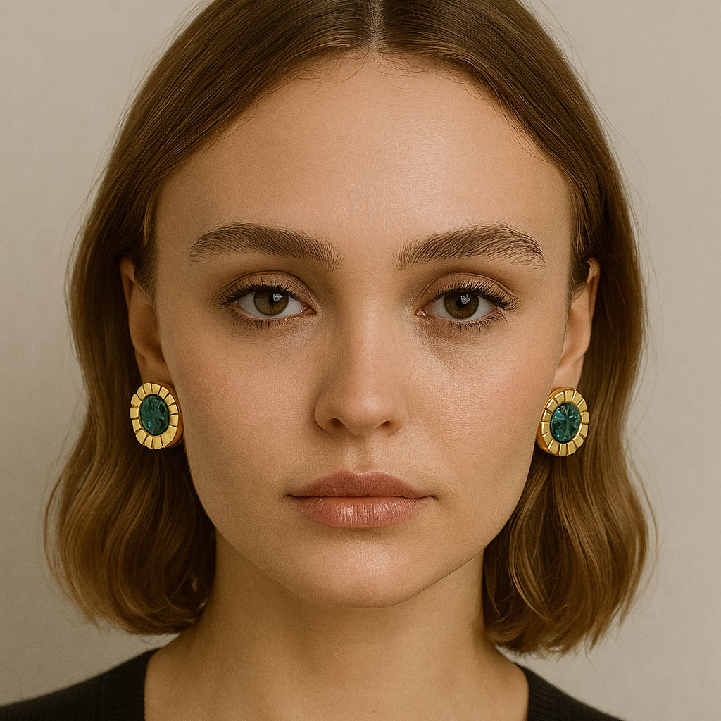 Karoline Circle Stud Earrings
