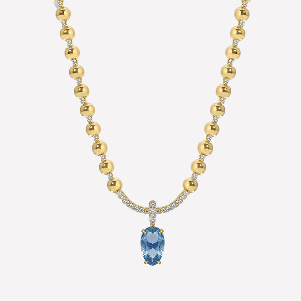 Swarovski Crystal pear pendant necklace for women-jewel necklace