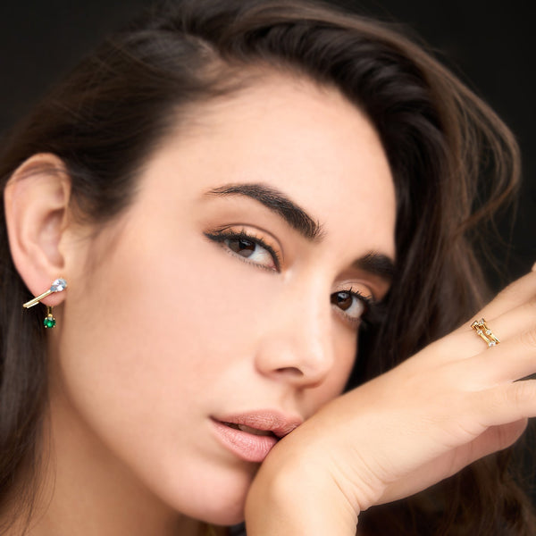 Crystal Ear Jacket Earrings for women-what jewelry stores accept klarna	