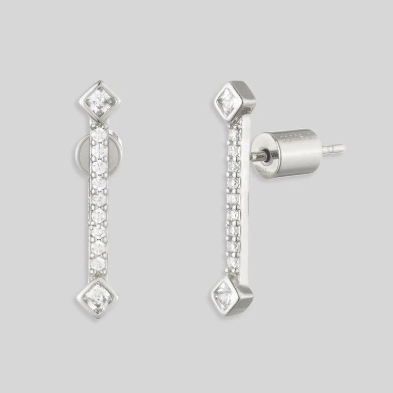 Women's Crystal Pave Stud Earrings-jewelry stores that ship internationally