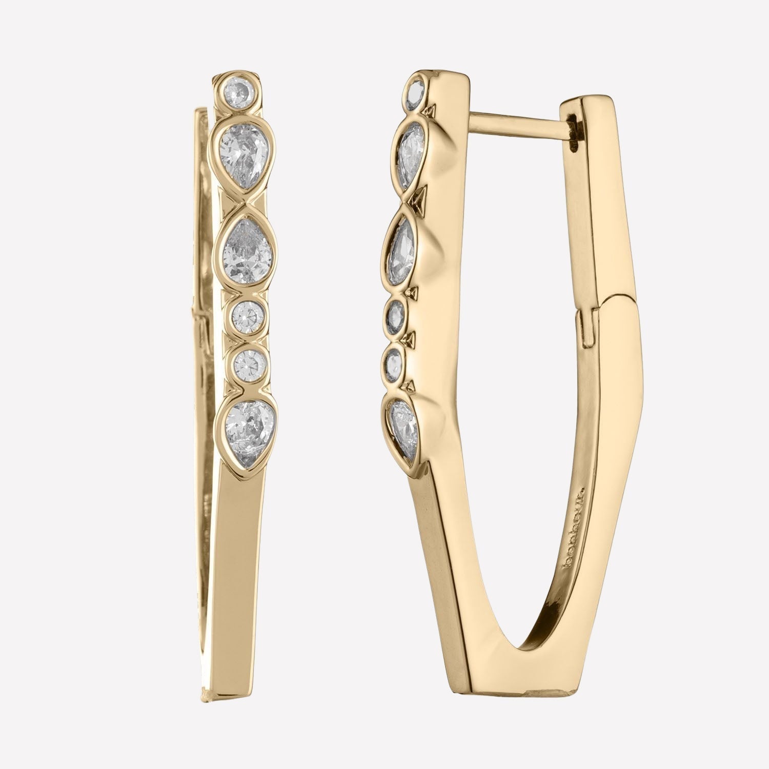 Mael Hoop Earrings Crystals