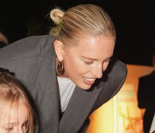 Women's extra Large Puffy hoops by Bonheur Jewelry NYC-big gold earrings near me
