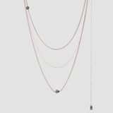 Swarovski Crystal Bezel Set Pendant Necklace for women- Beautiful necklace for wife
