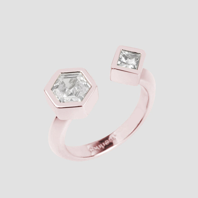 Swarovski Crystal Open Bezel Ring For Women-contemporary cocktail rings for women
