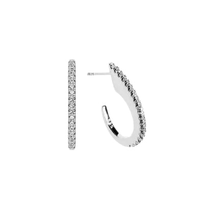 Women's J Hoop Earrings-jewelry ca