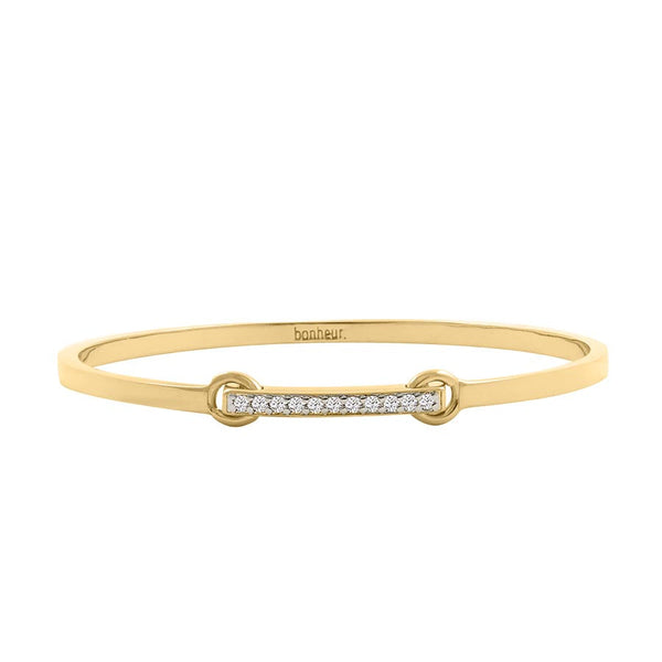 Swarovski Crystal Gold Bar Bangle for Women-shop gld bracelet