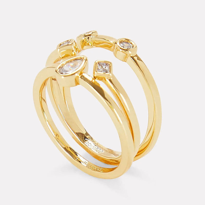 Swarovski Crystal 3 Stack Rings for women- Klarna jewelry stores