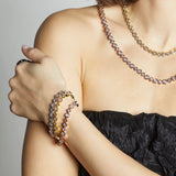 Swarovski Crystal Bezel-Set Tennis Bracelet white-waterproof tennis bracelet bezel