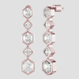 Crystal Linear Drop Earrings -jewelry store broadway