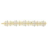 Yellow Gold Statement Bracelet-Chunky Gold Link bracelet for women