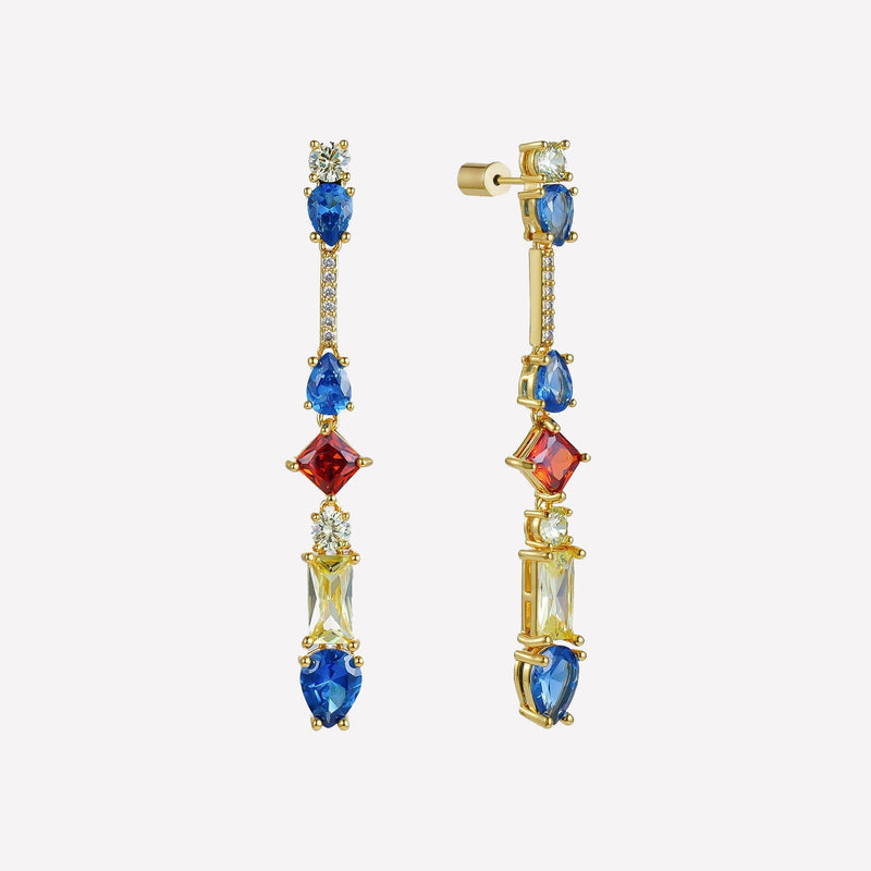 Bar Drop Earrings-crystal drop earrings bridal 