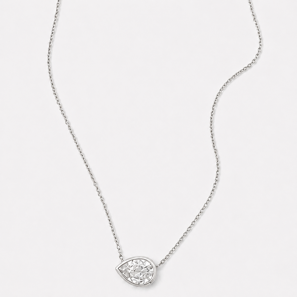 Pear-Shaped Pendant Necklace