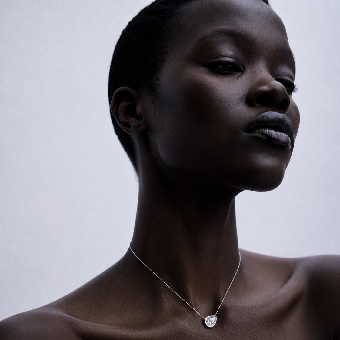 Pear-Shaped Pendant Necklace