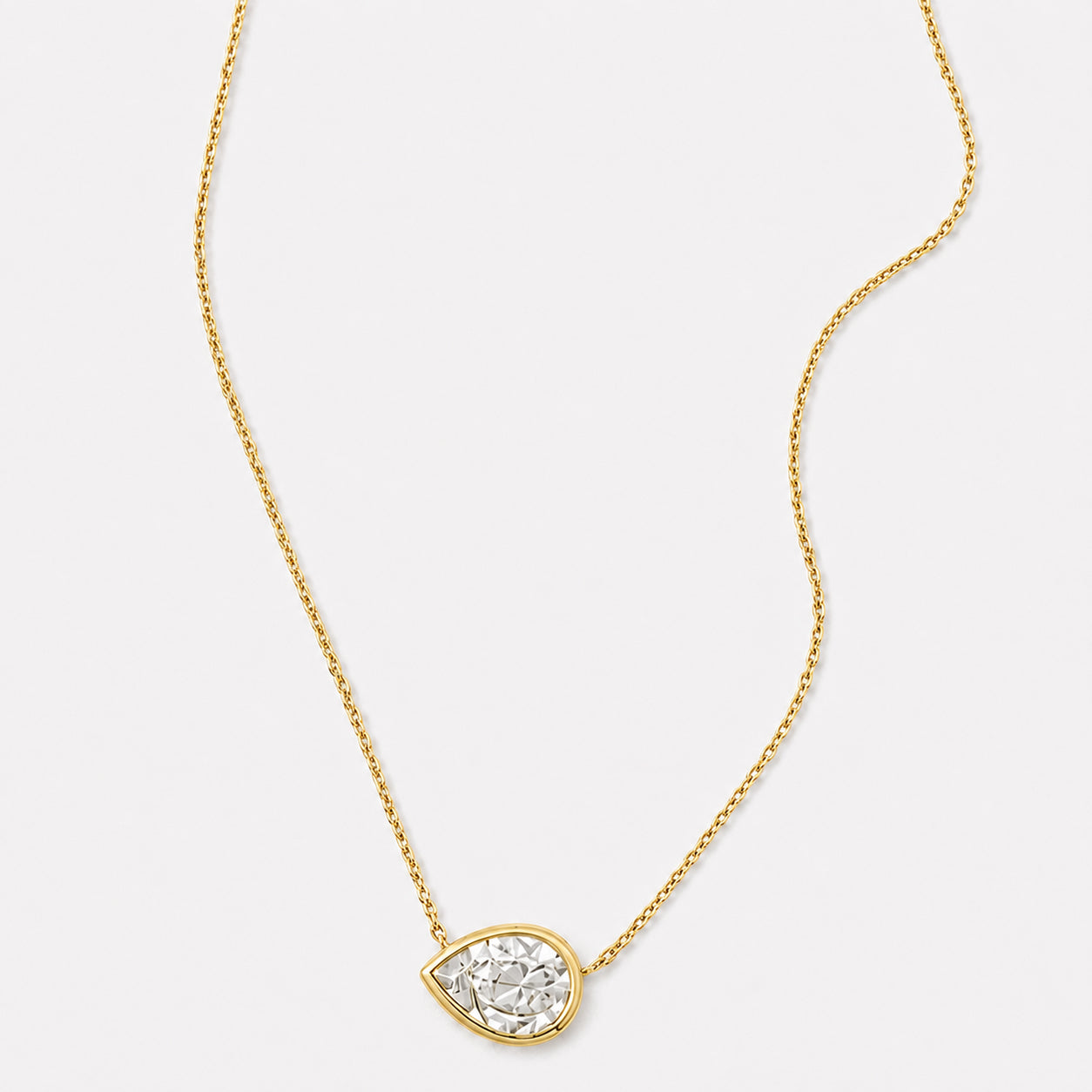 Pear-Shaped Pendant Necklace
