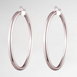Hollow Thick Hoop Earrings with latch backs-chunky hoop earrings for women