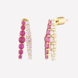 Séraphine Crystal Half Hoop Earrings-Best Jewelry to get girlfriend