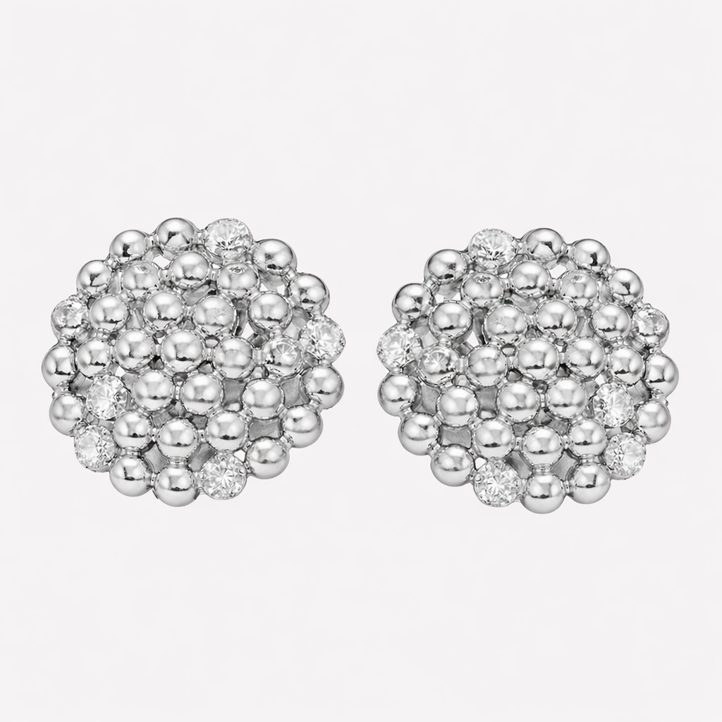 Women's Crystal Stud Earrings by Bonheur Jewelry NYC