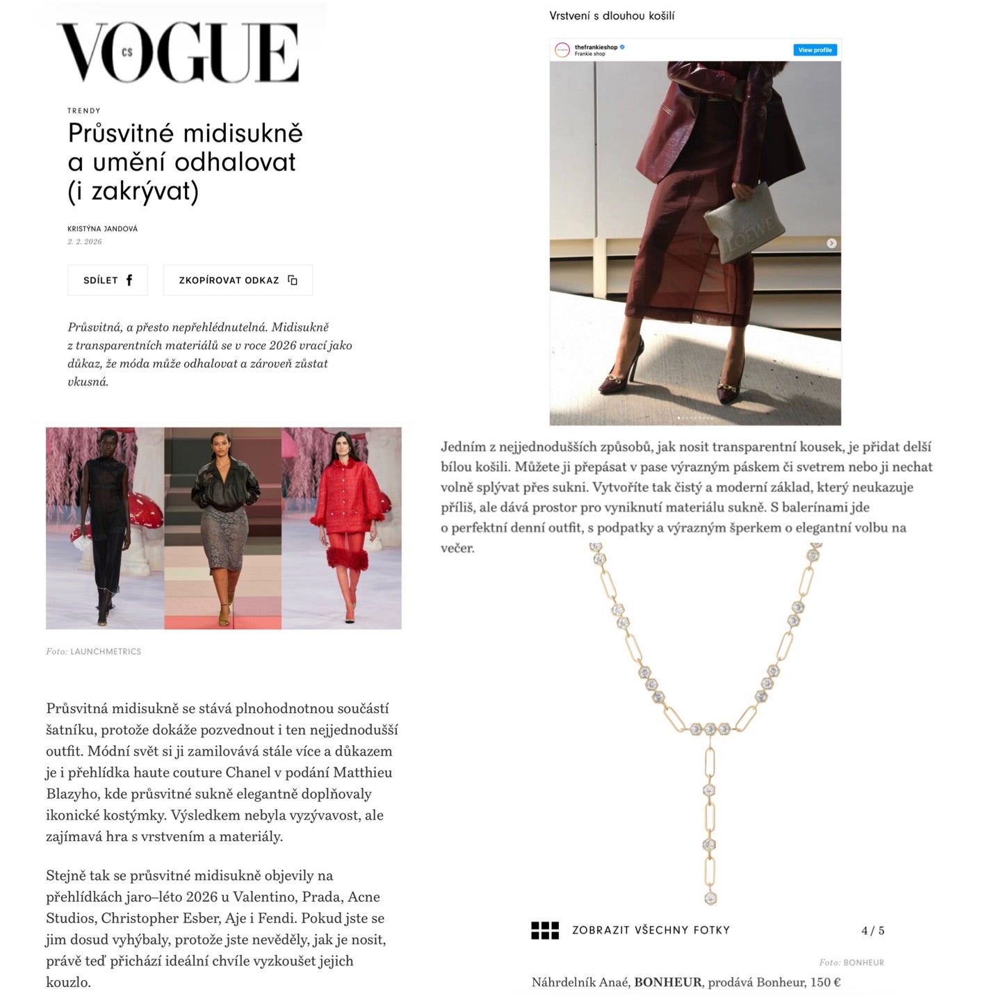 Women's Large Paperclip Chain Necklace by Bonheur Jewelry NYC-White Swarovski crystal paperclip chain charm necklace​ near me