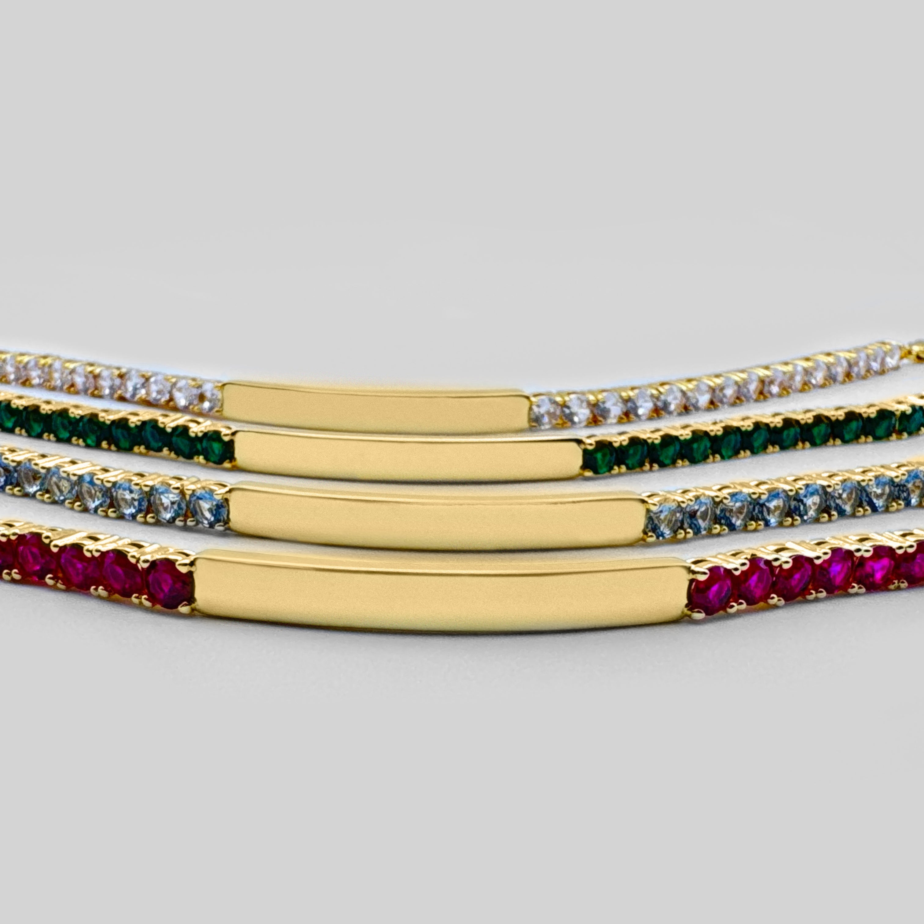 Women's 7 inch tennis bracelet by Bonheur Jewelry NYC-Swarovski crystal tennis bracelet for small wrists