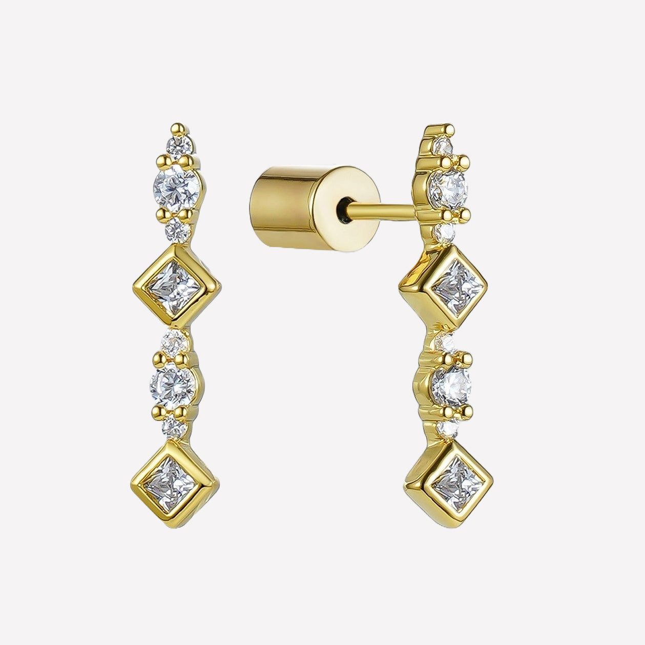 Évangeline Bar Stud Earrings