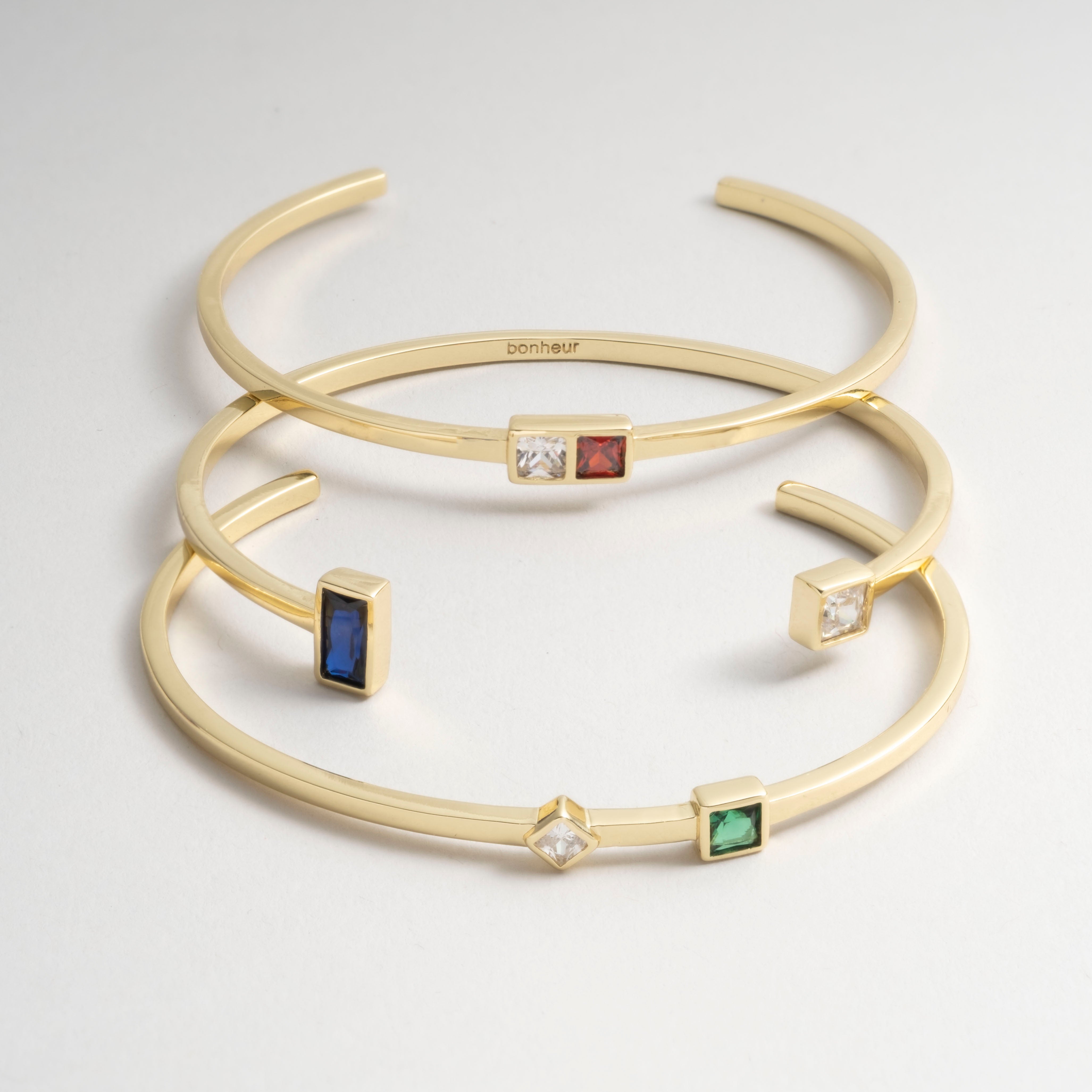 Women's Bracelet Cuffs by Bonheur Jewelry NYC-Swarovski Crystal jeweled bracelets near me