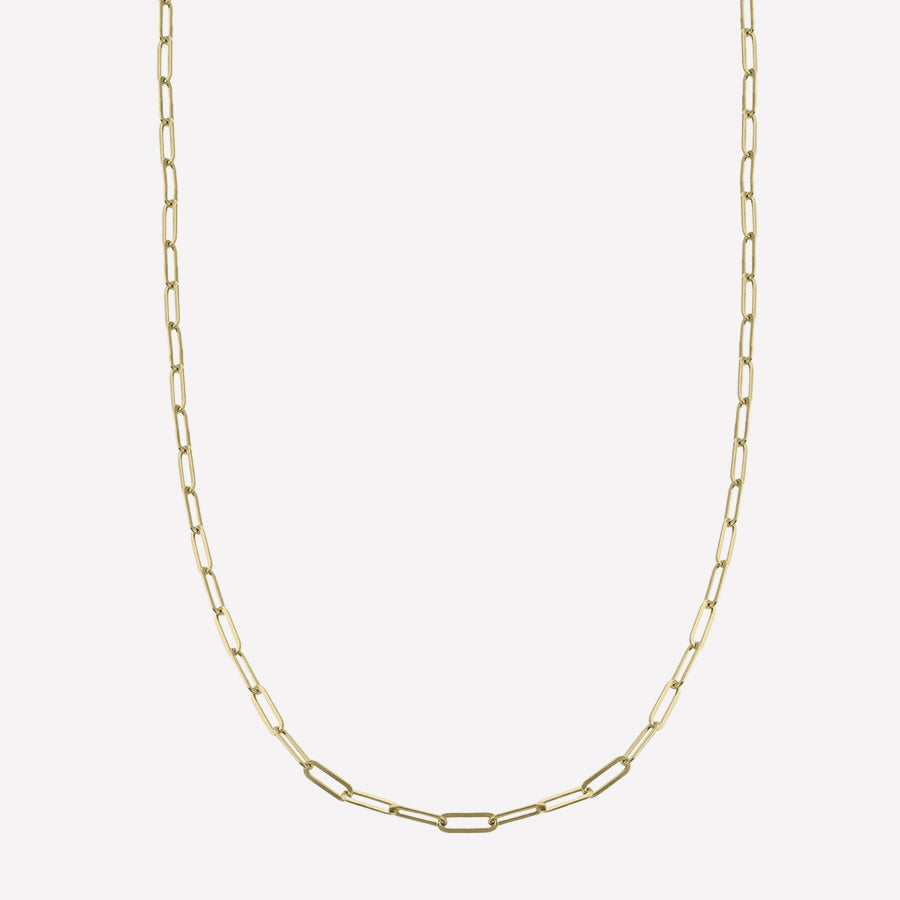 Womens Chain link Necklace for Women- dainty gold paperclip necklace by Bonheur Jewelry NYC