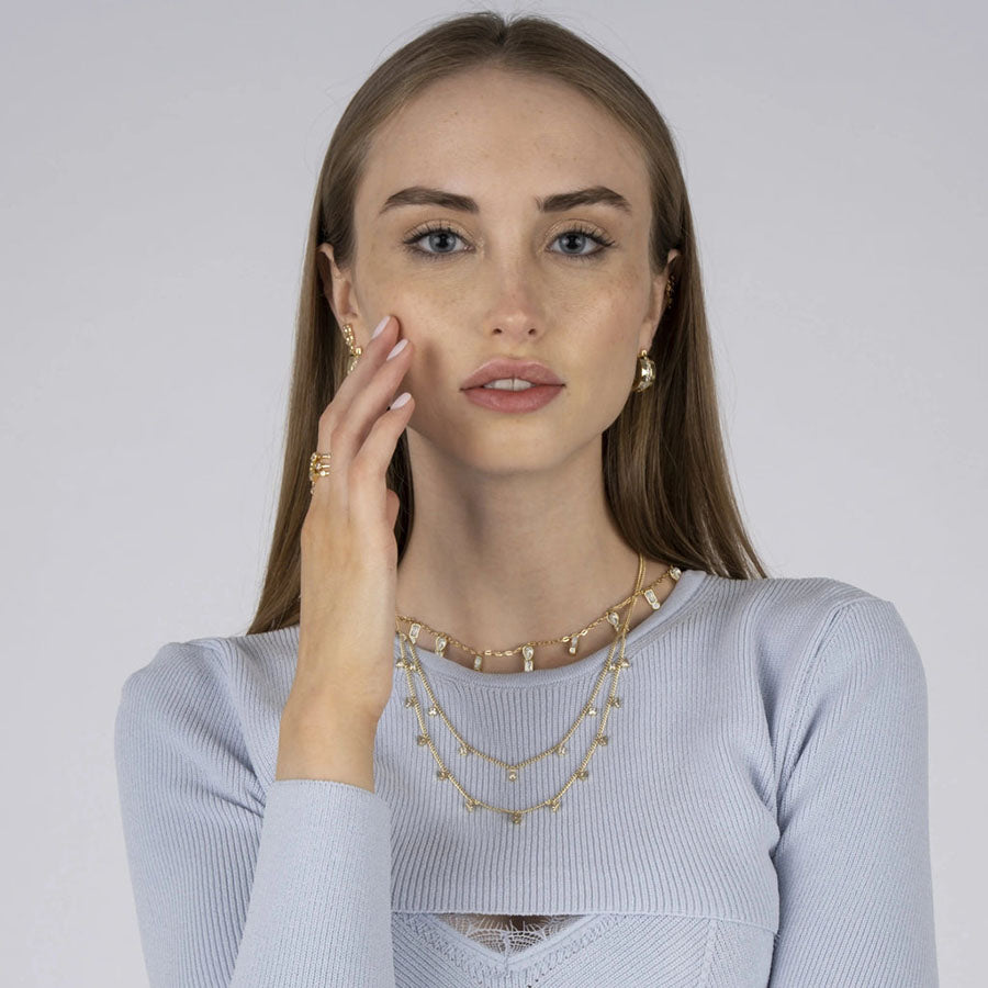 Women's Charm Chain Necklace by Bonheur Jewelry-new york charm necklace near me