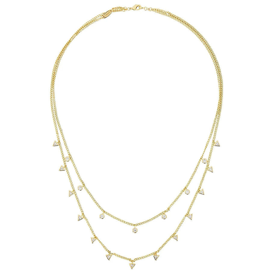 Women's Charm Necklace by Bonheur Jewelry NYC-multi layered crystal necklace near me