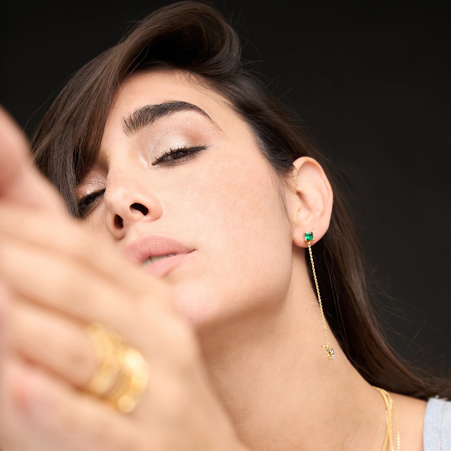 Women's Crystal Drop Earrings by Bonheur Jewelry NYC-Blue Green earrings dangle earrings​ near me