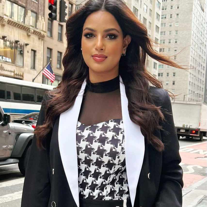 Women's Crystal Ear Jacket Earrings by Bonheur Jewelry NYC-Blue Green Swarovski Crystal ear jacket gold