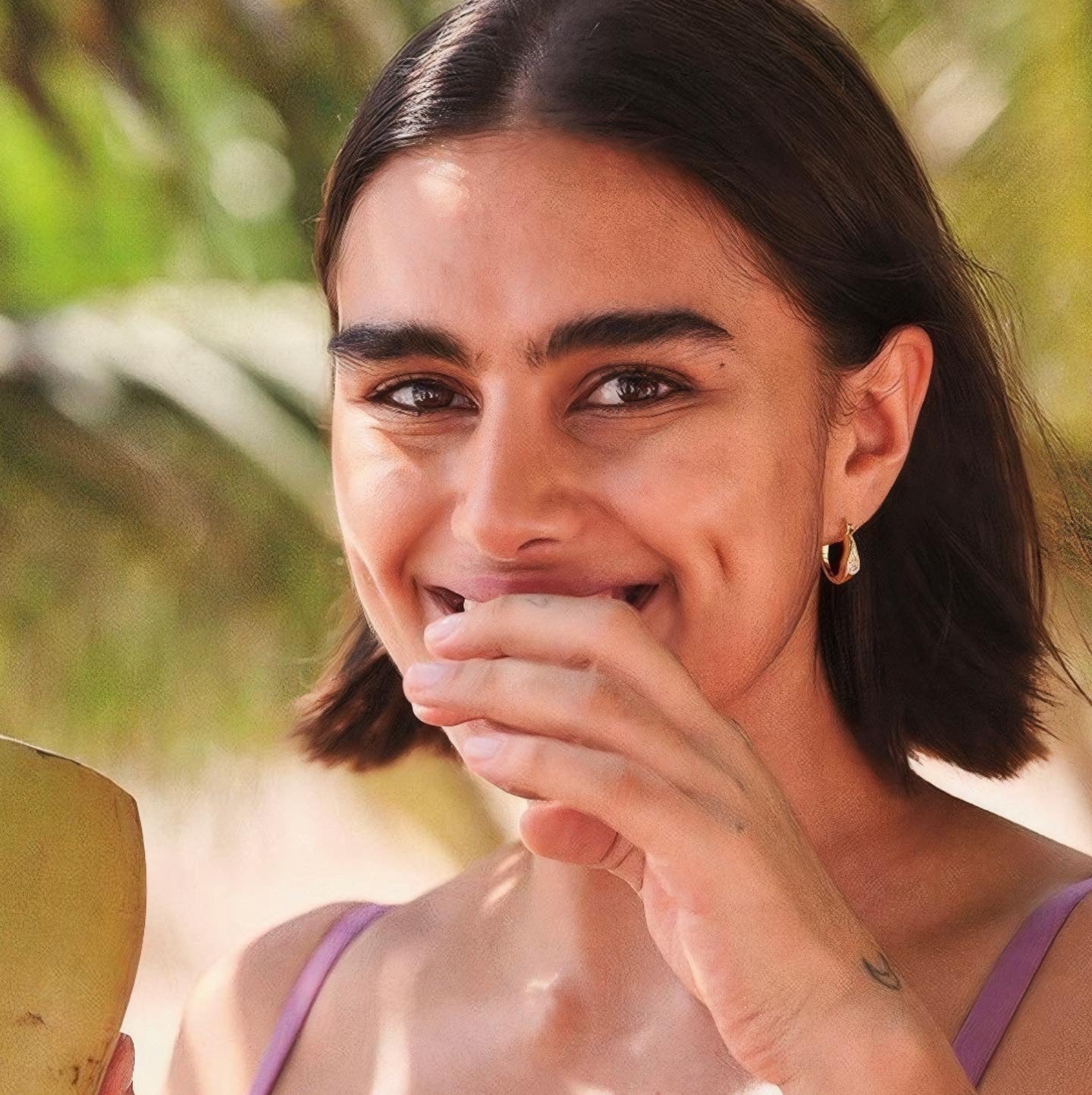 Women's CRYSTAL HOOP EARRINGS by Bonheur Jewelry NYC- White Swarovski ear rings near me