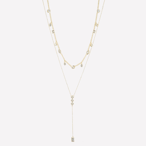 future wife necklace​
by Bonheur Jewelry NYC-White Swarovski crystal lariat necklace near me