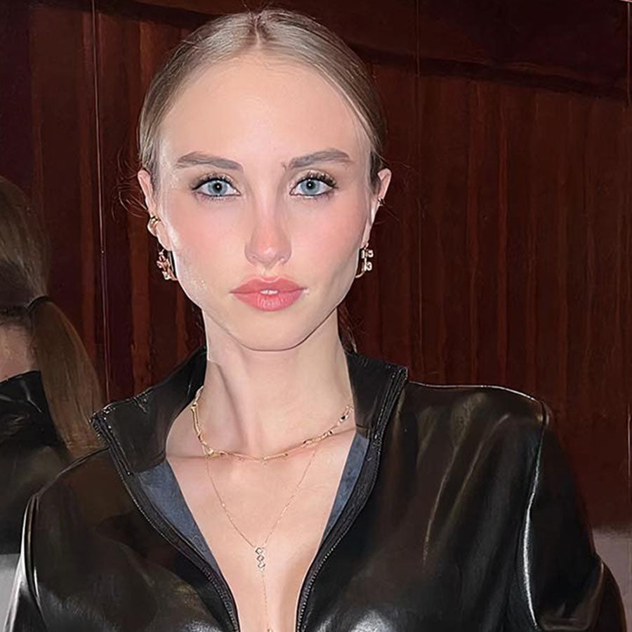 future wife necklace​
by Bonheur Jewelry NYC-lariat necklace swarovski crystals