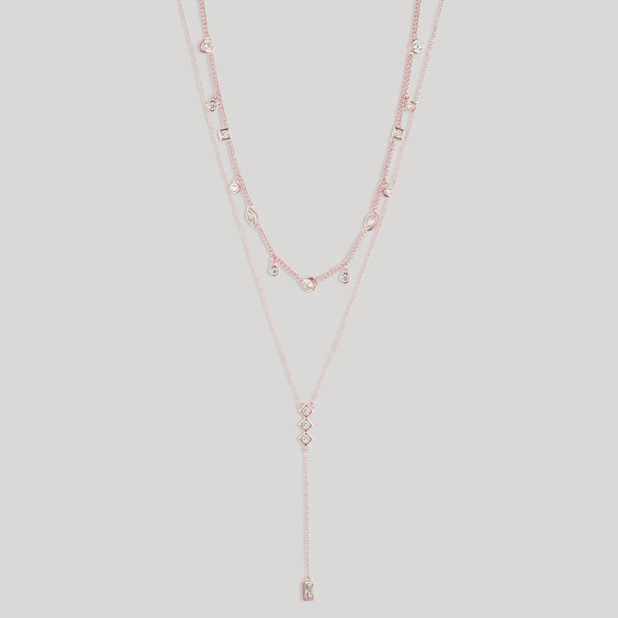 future wife necklace​
by Bonheur Jewelry NYC-lariat necklace swarovski crystals