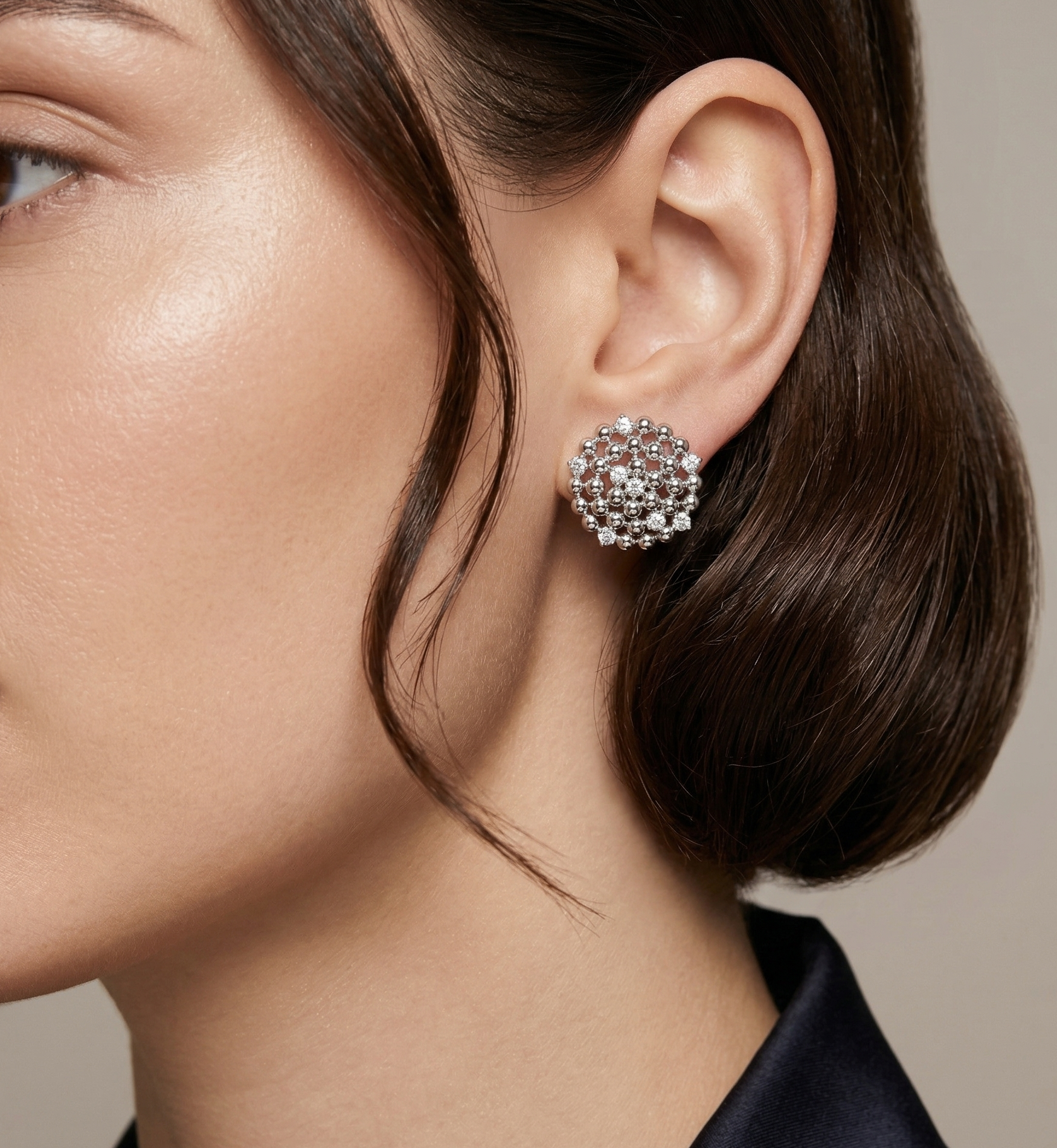 Women's Crystal Stud Earrings by Bonheur Jewelry NYC