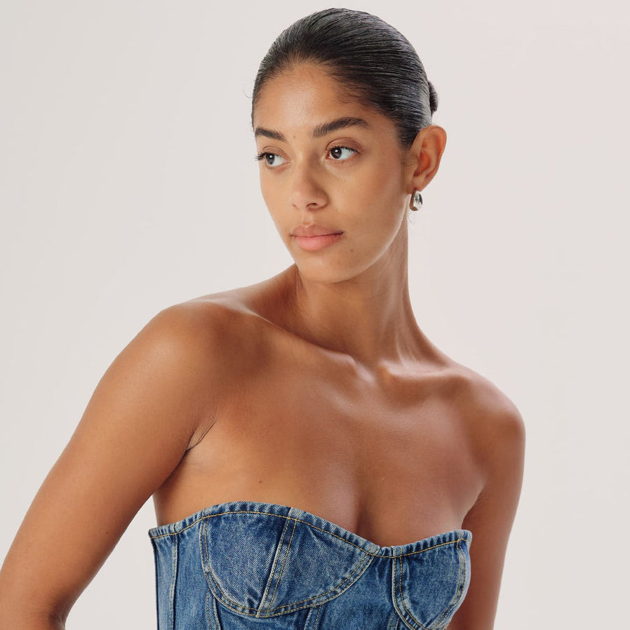 Women's Dome Hoop Earrings by Bonheur Jewelry- Hollow Dome Hoops Near Me