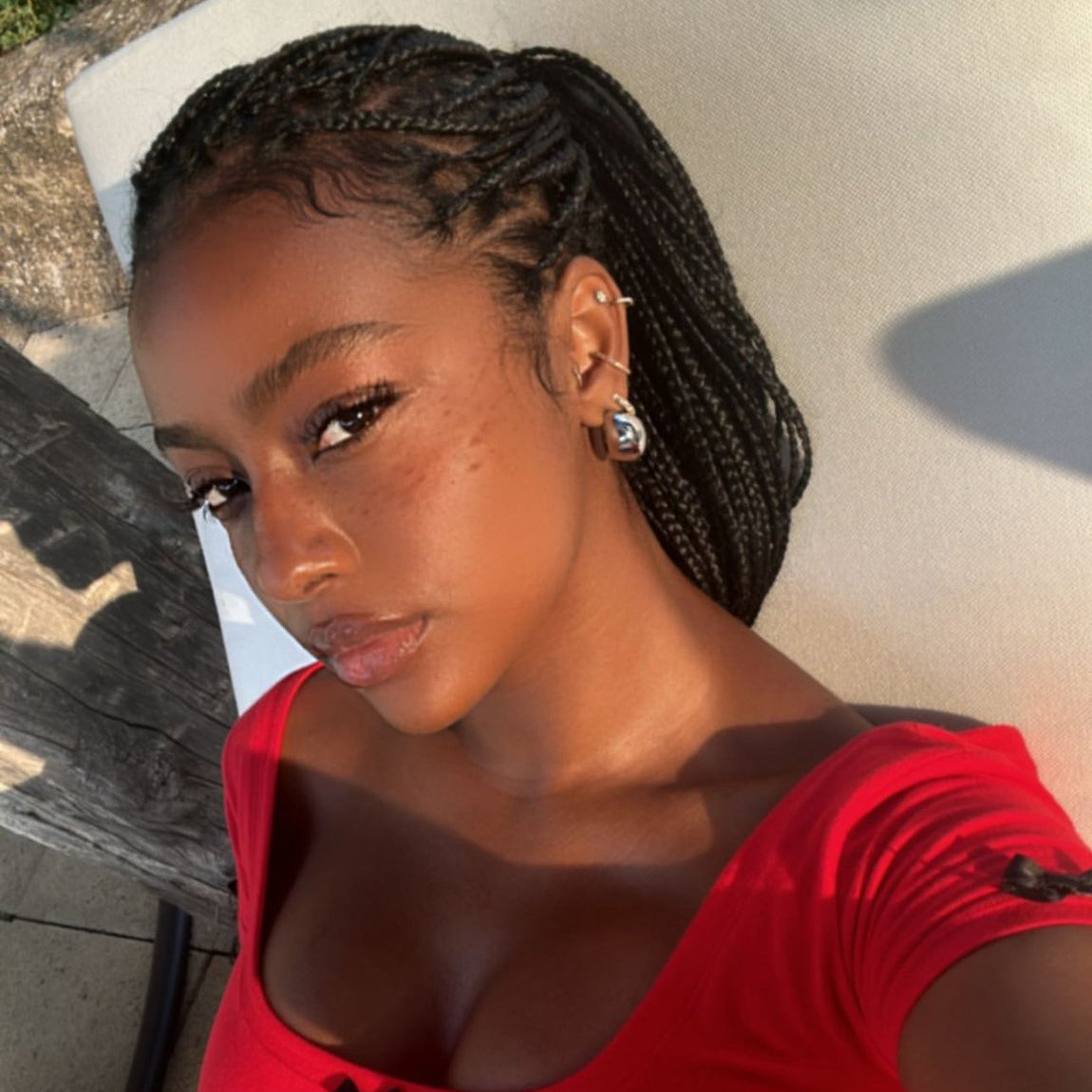 Women's Dome Hoops near me-Hollow dome hoops​ by Bonheur Jewelry NYC