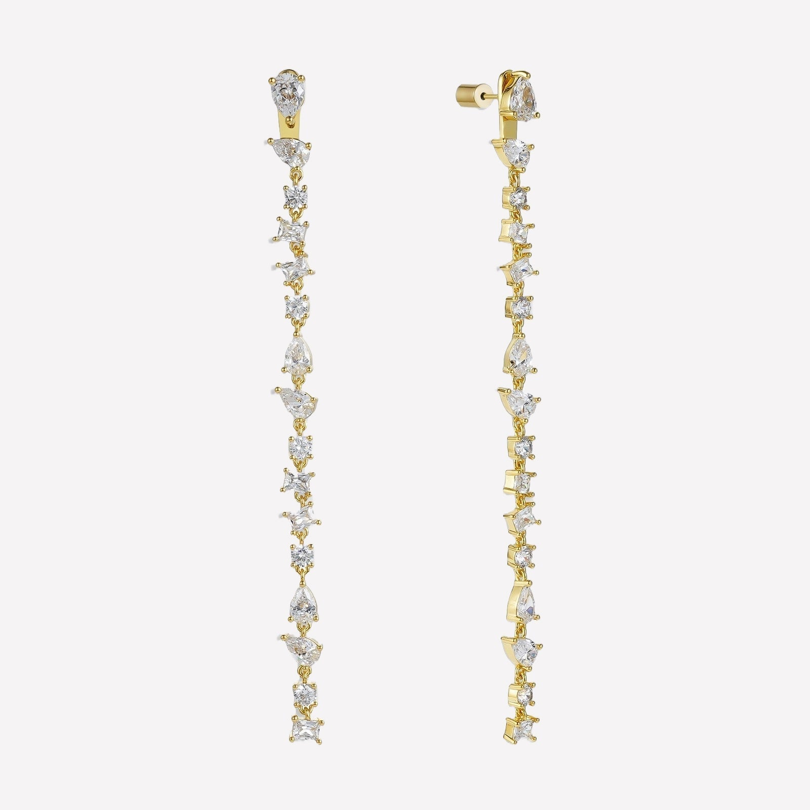 Women's Ear Drop Earrings by Bonheur Jewelry NYC-sparkling drop earrings earrings​