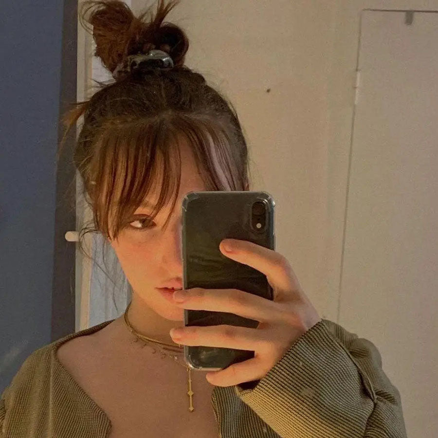 Womens Gold Bar Pendant Necklace near me- women's gold bar necklace by Bonheur Jewelry NYC