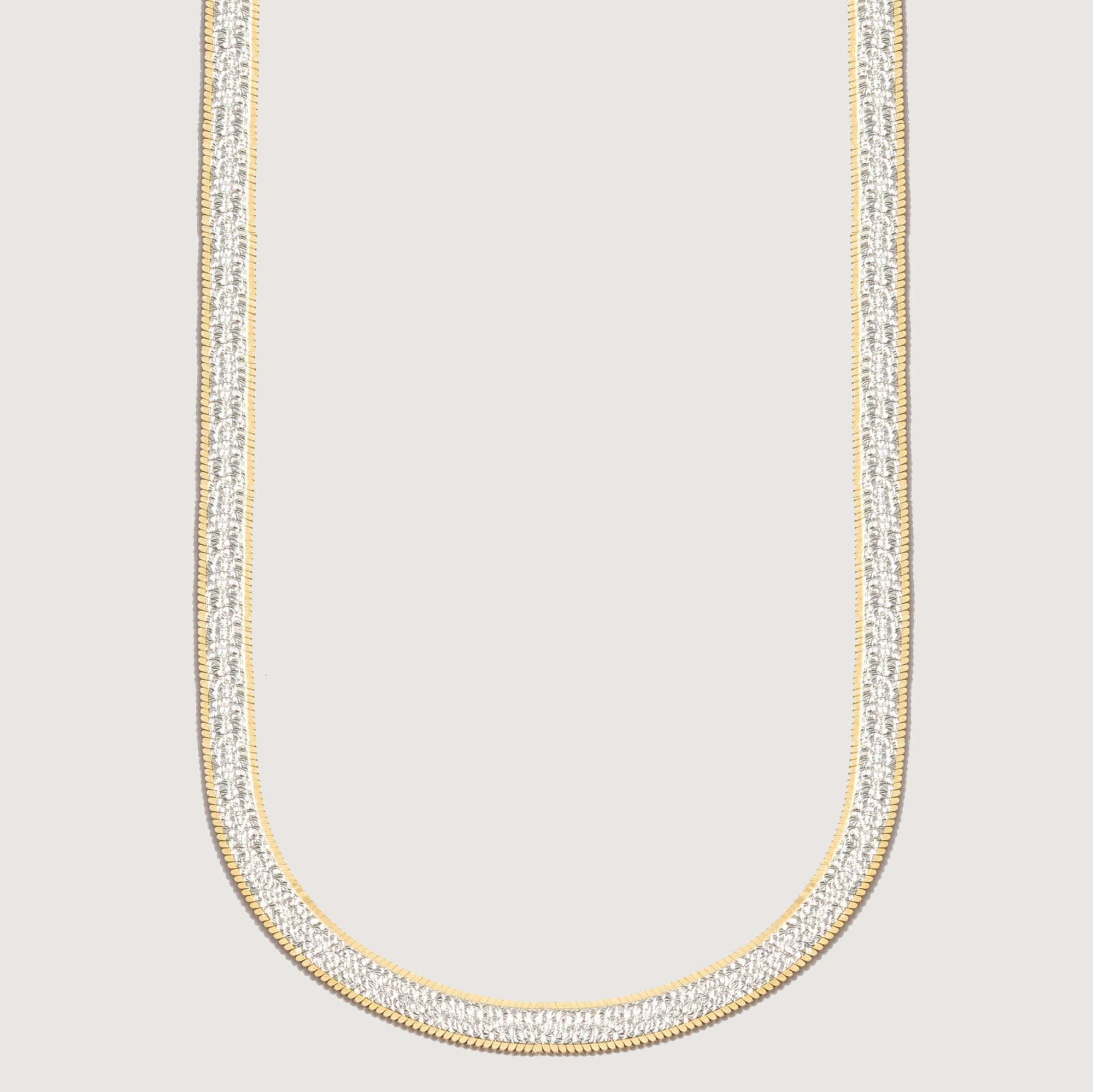 Womens Gold Diamond Cut Herringbone Necklace by Bonheur Jewelry NYC-Buy  Herringbone Necklaces Near Me