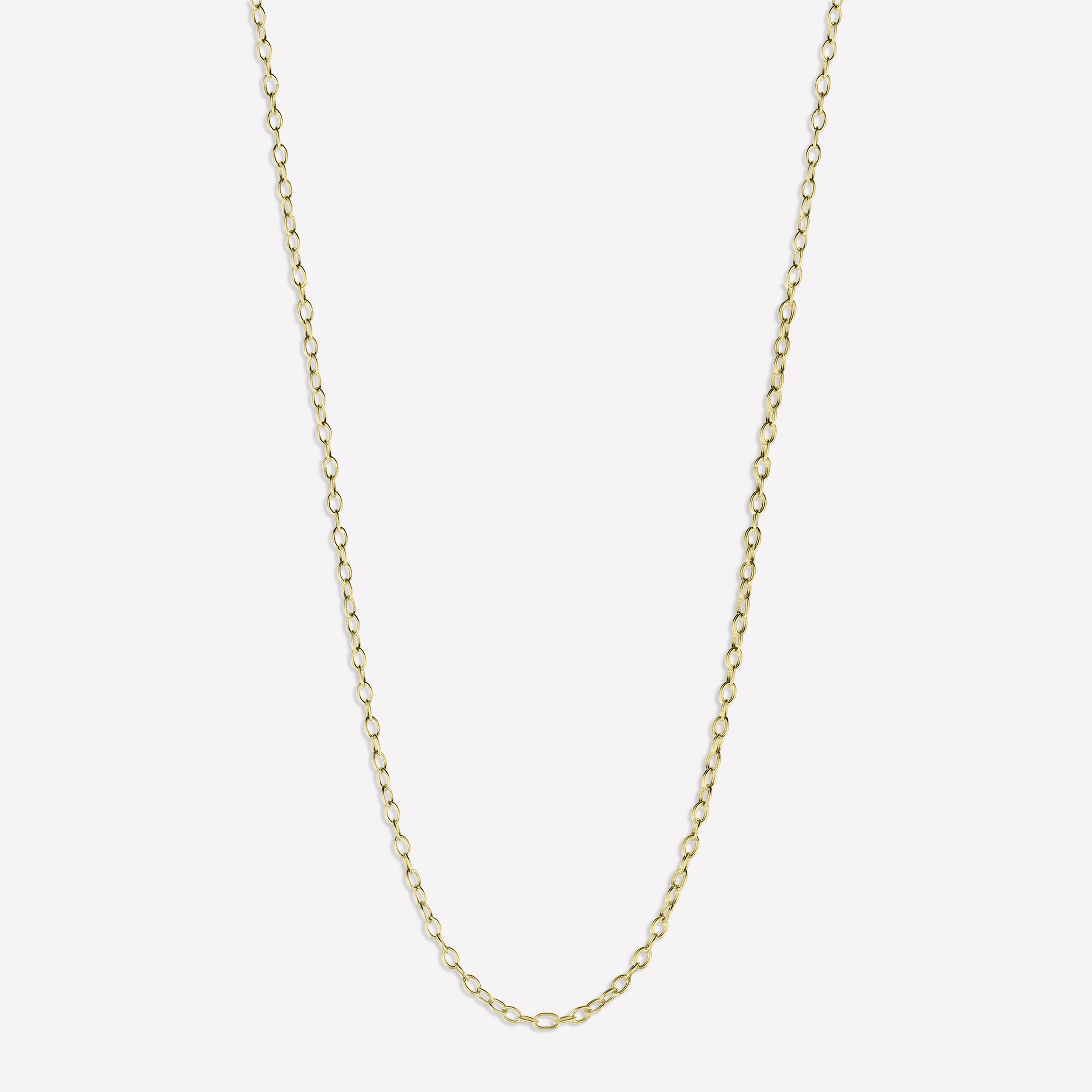 Yellow Gold Link Chain Necklace for Women- waterproof necklace chain
