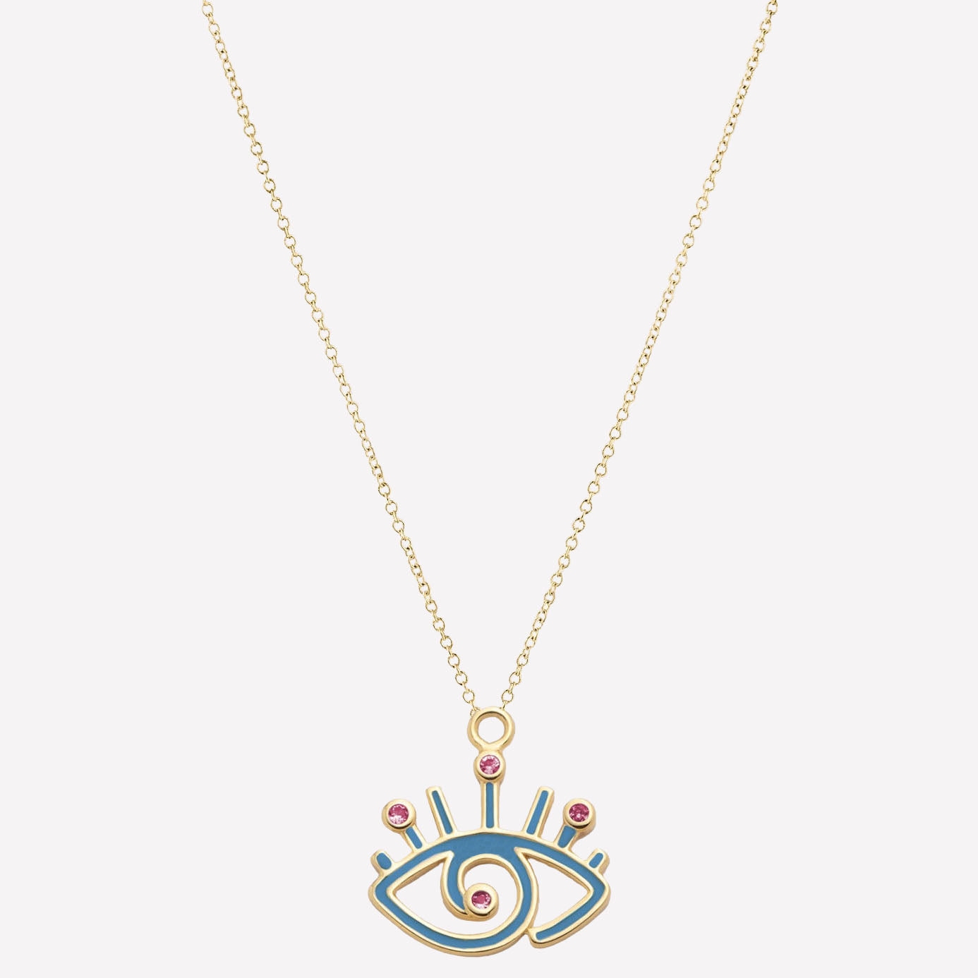 Shiva Greek Evil Eye Necklace